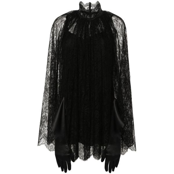 돌체앤가바나 플로랄 레이스 미니드레스 F6JHCTMLMAE N0000 BLACK Black