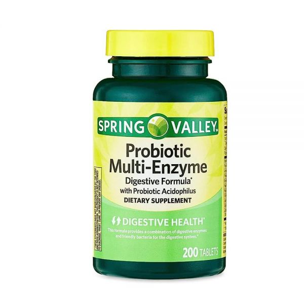 Spring Valley Multi-Enzyme 프로바이오틱 200정
