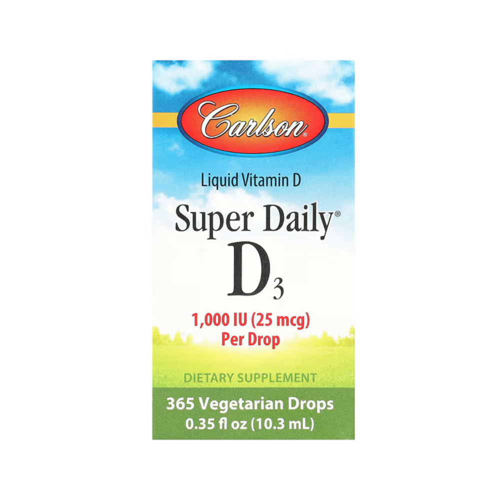 Carlson 칼슨 수퍼 데일리 <b>D3</b> <b>25 mcg</b> (1,000 IU) 10.3 ml