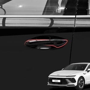 쏘나타 디엣지 튜닝 외캐치 카본 커버 몰딩