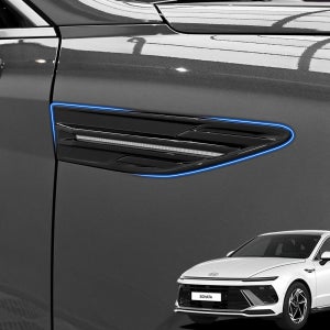 쏘나타 디엣지 튜닝 휀다 가니쉬 블랙 커버 몰딩