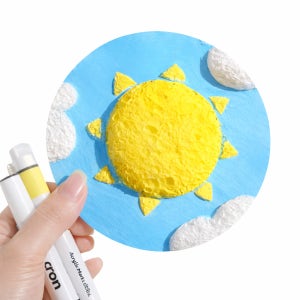 부푸는 마법종이 그리기 만들기 천연펄프 키트