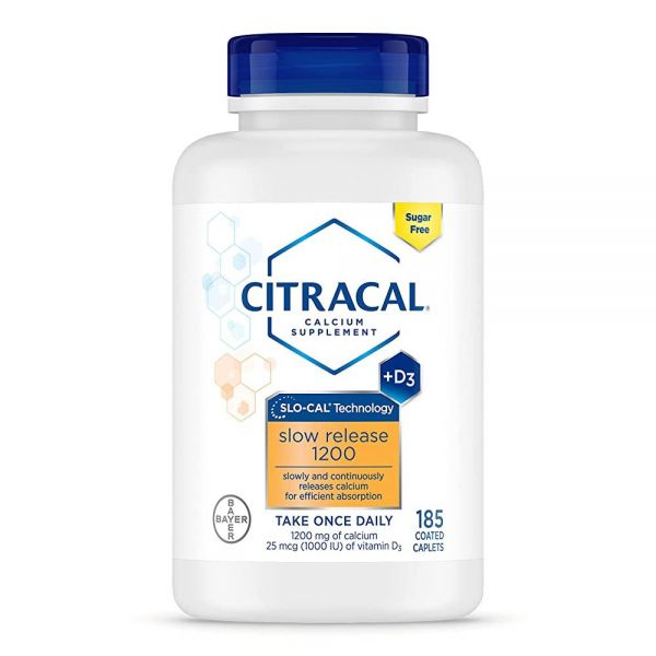 <b>Citracal</b> 시트라칼 슬로우 릴리즈 칼슘 1200mg 캐플릿 185정
