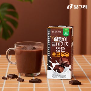 빙그레 설탕이 들어가지 않은 초코우유 190ml 24개 멸균