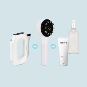 바디앤 EMS 마사지기 세트(괄사 마사지기+헤어부스터+헤어앰플)