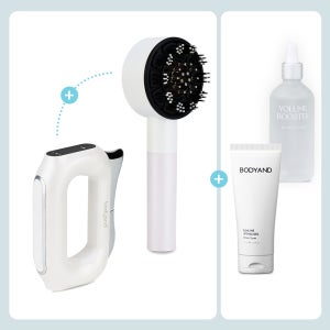 바디앤 EMS 마사지기 세트(괄사 마사지기+헤어부스터+헤어앰플)