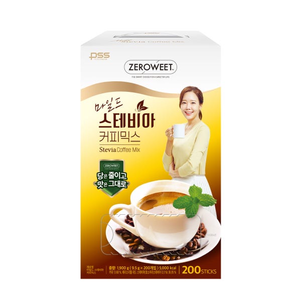 펄세스 마일드 스테비아 커피믹스 200T 당제로 대용량