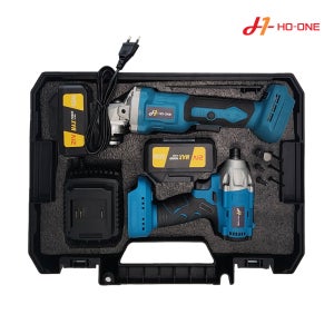 호원 전동 드릴 드라이버 그라인더 공구 콤보세트 베어툴 배터리 2개