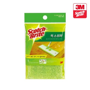 3M 스카치브라이트 퀵스위퍼 막대걸레 리필패드 1매입