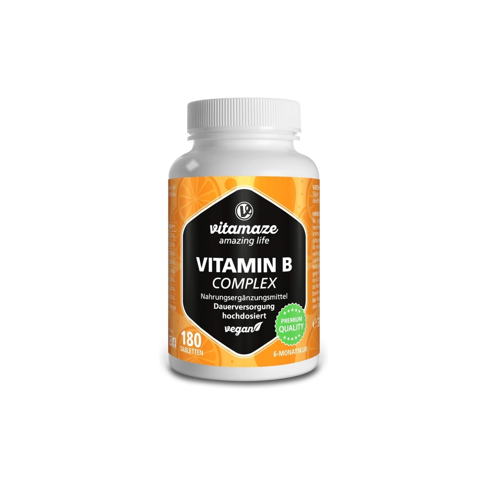Vitamaze Vegan Vitamin B Complex 비건 비타민 B 복합제 180정
