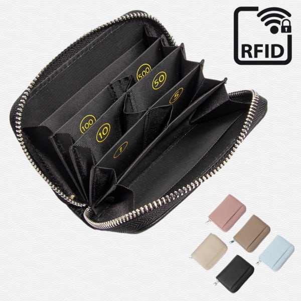 일본 동전지갑 여행 엔화 지갑 RFID 차단 6칸 일본여행 필수 동전정리 대만 유럽 미국