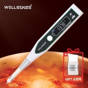 웰센스 초고온 염도계 세라믹 인솔트 3000 업소용 디지털 염도 측정기 육수 국물 염분 계