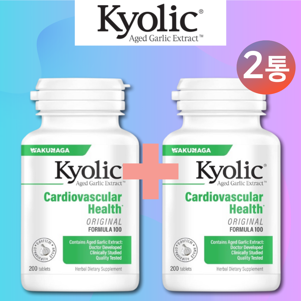 1+1 쿄릭 숙성<b>마늘</b> 갈릭 <b>추출물</b> 600mg 200정 2통