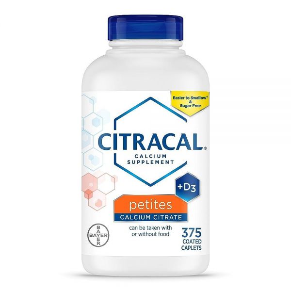 <b>Citracal</b> 시트라칼 쁘띠 구연산 칼슘 400mg 캐플렛 375정