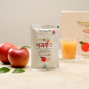 자이몽 국내산 장수 100% 사과즙 30팩 해썹 NFC 착즙 110ml