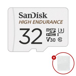 샌디스크 마이크로SD카드 High Endurance + SD카드 케이스 32GB