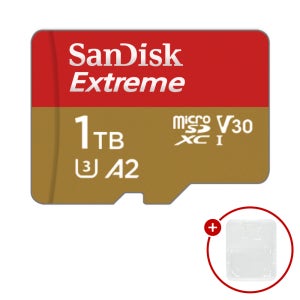 샌디스크 마이크로SD카드 익스트림 메모리카드 + SD카드 케이스 1TB