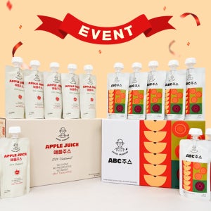 [이벤트]국산 사과주스+ABC주스 물 한 방울 섞지 않은 100% NFC착즙