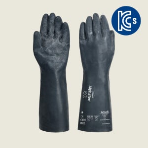 안셀 알파텍 53-002 아세톤 톨루엔 과산화수소 수산화나트륨 광범위 내화학 KCs 장갑