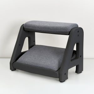 피치트렌디 풋쉬풋쉬 발받침대 사무실 컴퓨터 책상 발판 국산 다리받침대 블랙-그레이