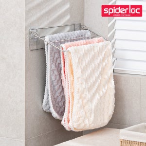스파이더락 튼튼한 벽부착 미니 빨래건조대 접이식 스텐 소형빨래 무타공