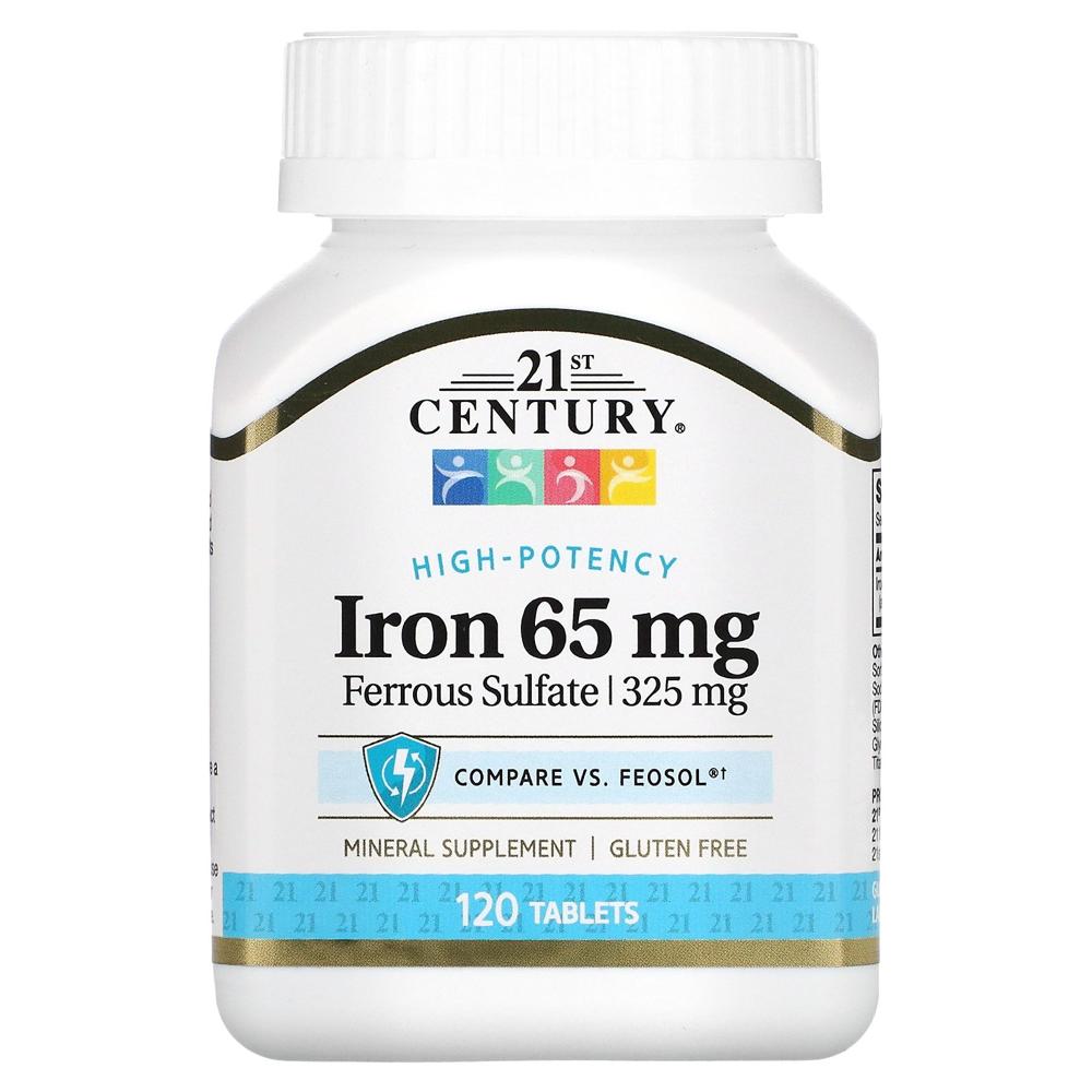 21세기센추리 철분 <b>Iron 65mg</b> 120정