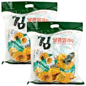 구운김 달콤쌀과자 900gX2개 간식/대용량/개별포장