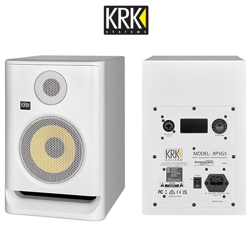 KRK ROKIT5 G5 화이트 로킷 5세대 5인치 DSP 모니터 스피커 1조 2통