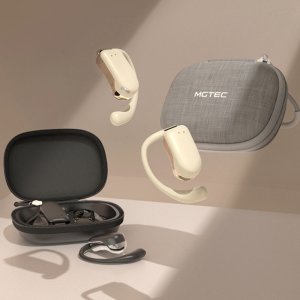 MGTEC 초경량 공기전도 골전도대체 오픈형이어폰/헬스케어 블루투스이어폰 무선이어폰