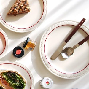 시라쿠스 쉐난고 카디날 메인 스테이크 샐러드 브런치 접시 23cm