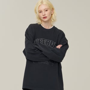 [슈퍼드라이] 빈티지 워크 워시드 롱슬리브 다크 그레이 SDMILAP41DGR