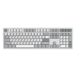 (사무용 유무선키보드) GK798PRO 3모드 폼떡 가스켓 저소음기계식키보드 메탈 화이트, 브라운슈가 저소음 토독, 35g