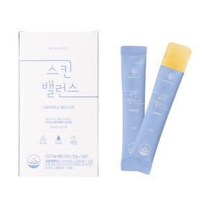 제주 느랑풀 스킨밸런스 히알루론산 이너뷰티 젤리 면역력 저분자 콜라겐 알로에 베라겔 피부 보습 스틱 20g X 14포 2box