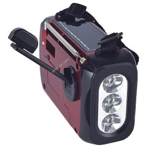 다기능 태양광 핸드 크랭크 수동 발전기 라디오 비상 조명 SOS 경보 재난 대비