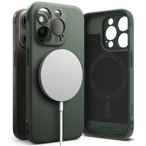 링케 오닉스 마그네틱 맥세이프 케이스 다크 그린, 아이폰15 프로 맥스