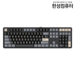(사무용 유무선키보드) GK798PRO 3모드 폼떡 가스켓 기계식키보드 로얄 블랙, HMX라벤더 또각, 45g