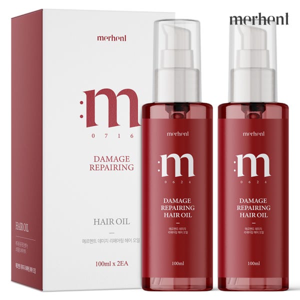 1+1 메르헨트 아르간 오일 헤어 에센스 100ml 컬링 컬크림 파마 볼륨 수분 머리
