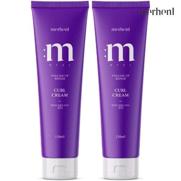 1+1 메르헨트 헤어 에센스 컬크림 150ml 아르간 오일 볼륨 남자 여자 컬링