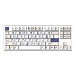 (가성비 사무용 키보드) GK797PRO 3모드 폼떡 가스켓 기계식키보드 오션 화이트, 브라운슈가 저소음 토독, 35g