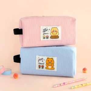 카카오프렌즈 세이치즈 왕사각 필통 팬파우치 펜슬케이스 봉제 학용품 대용량 춘식이
