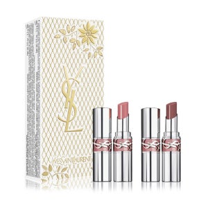 [백화점제품] 입생로랑 러브 샤인 립스틱 듀오 세트 2024 홀리데이 한정판 44호+202호