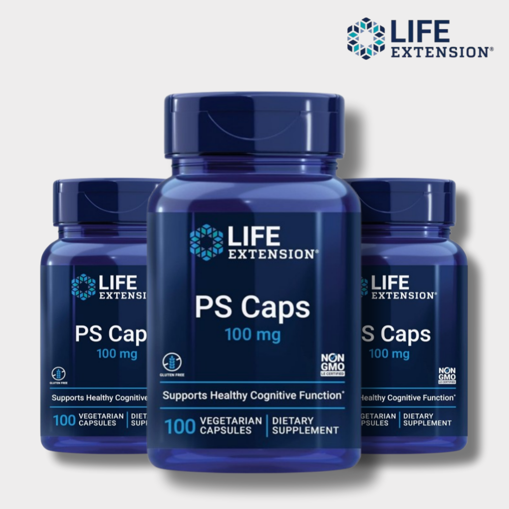 라이프익스텐션 <b>포스파티딜세린 100mg</b> 100베지캡슐