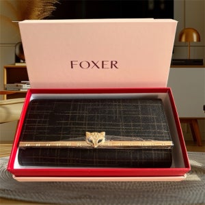 Foxer 프리미엄 여성 클러치 지갑, 카드·지폐·동전 수납