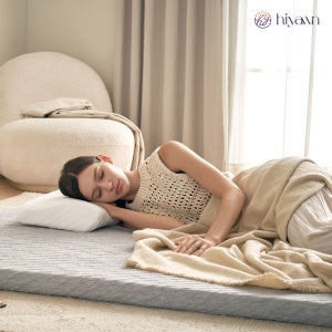 하이얀 허리편한 하품토퍼 6cm 고밀도 메모리폼 접이식 토퍼 매트리스 슈퍼싱글 SS