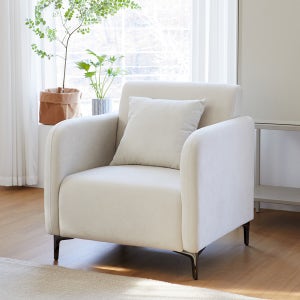 필우드가구 에이미 1인용 아쿠아텍스 패브릭 소파