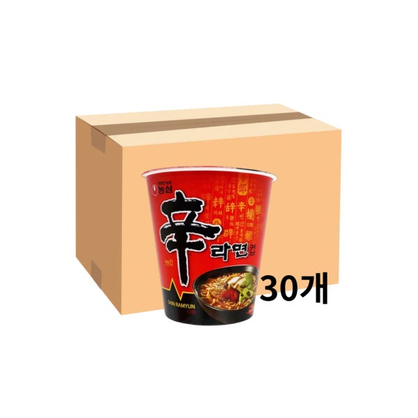 농심 신라면 컵라면 65g 30개 1박스 작은컵 소컵