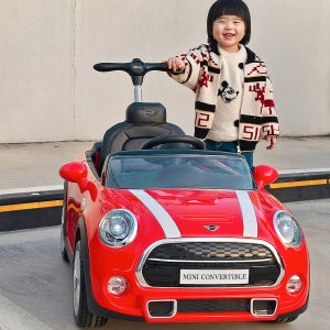 대호토이즈 미니쿠퍼 2in1 전동푸쉬카 + 방풍커버 유아전동차 푸쉬카