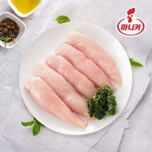 마니커 국내산 IQF 닭안심살 냉동 [1kg] 1+1 (총 2kg) 닭 가슴살 안심 급속