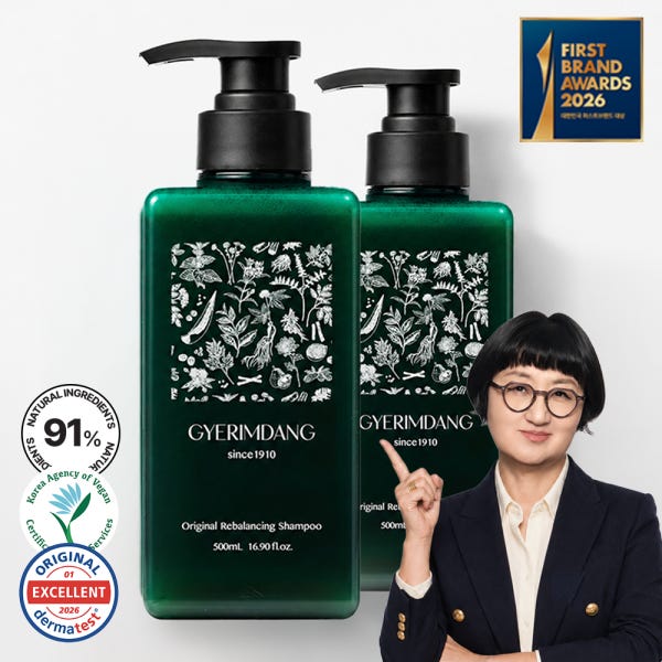 [노희영 PICK] 계림당 프리미엄 샴푸 천연 한방 탈모샴푸 500ml 2개 기획 SET