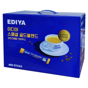 이디야 스페셜 골드 블렌드 커피믹스 400T 2박스 대용량 스틱커피 리치크레마 믹스